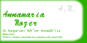annamaria mozer business card
